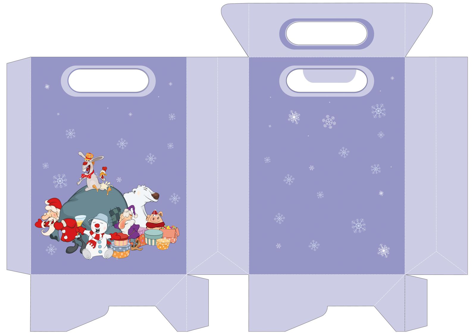 Bolsas pequeñas de Navidad para imprimir 2