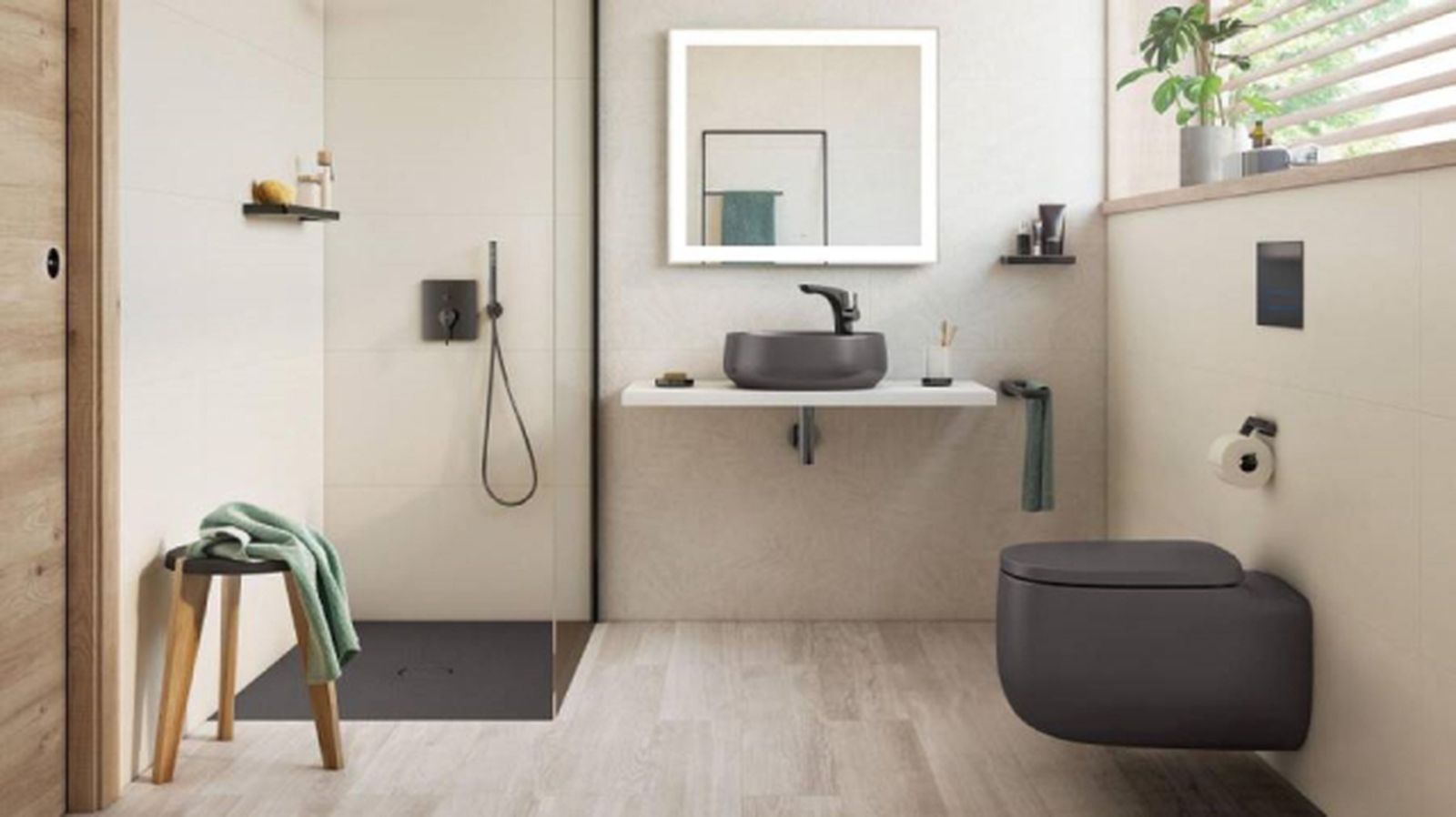 Duchas modernas principales protagonistas de los baños 11