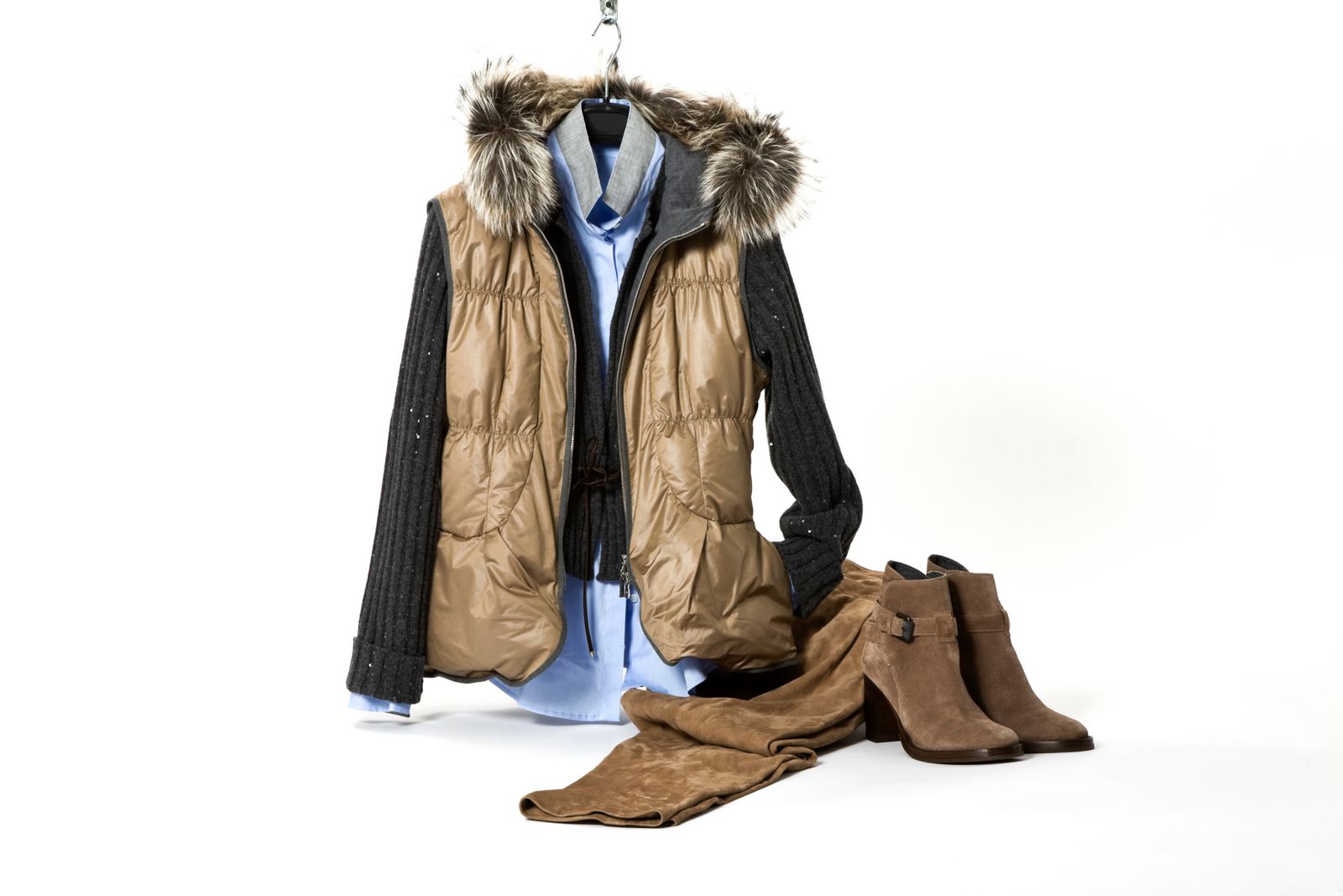 chaleco+pantalones+botines XL