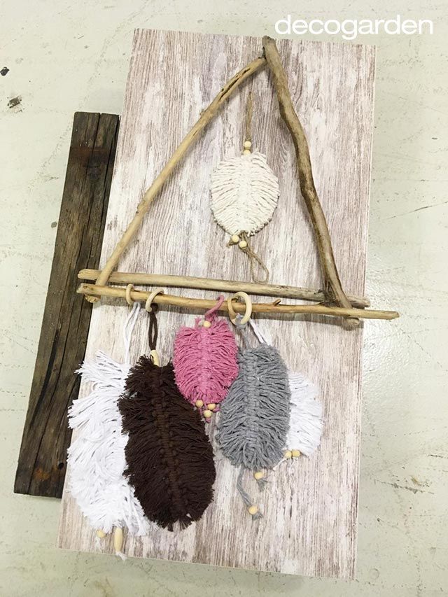 como hacer hojas de macrame 1
