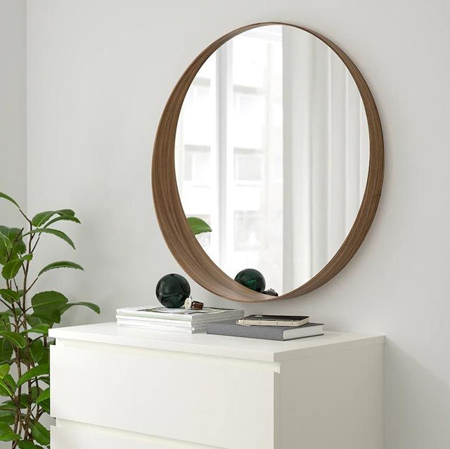 espejos decorativos ikea stockholm espejo chapa nogal