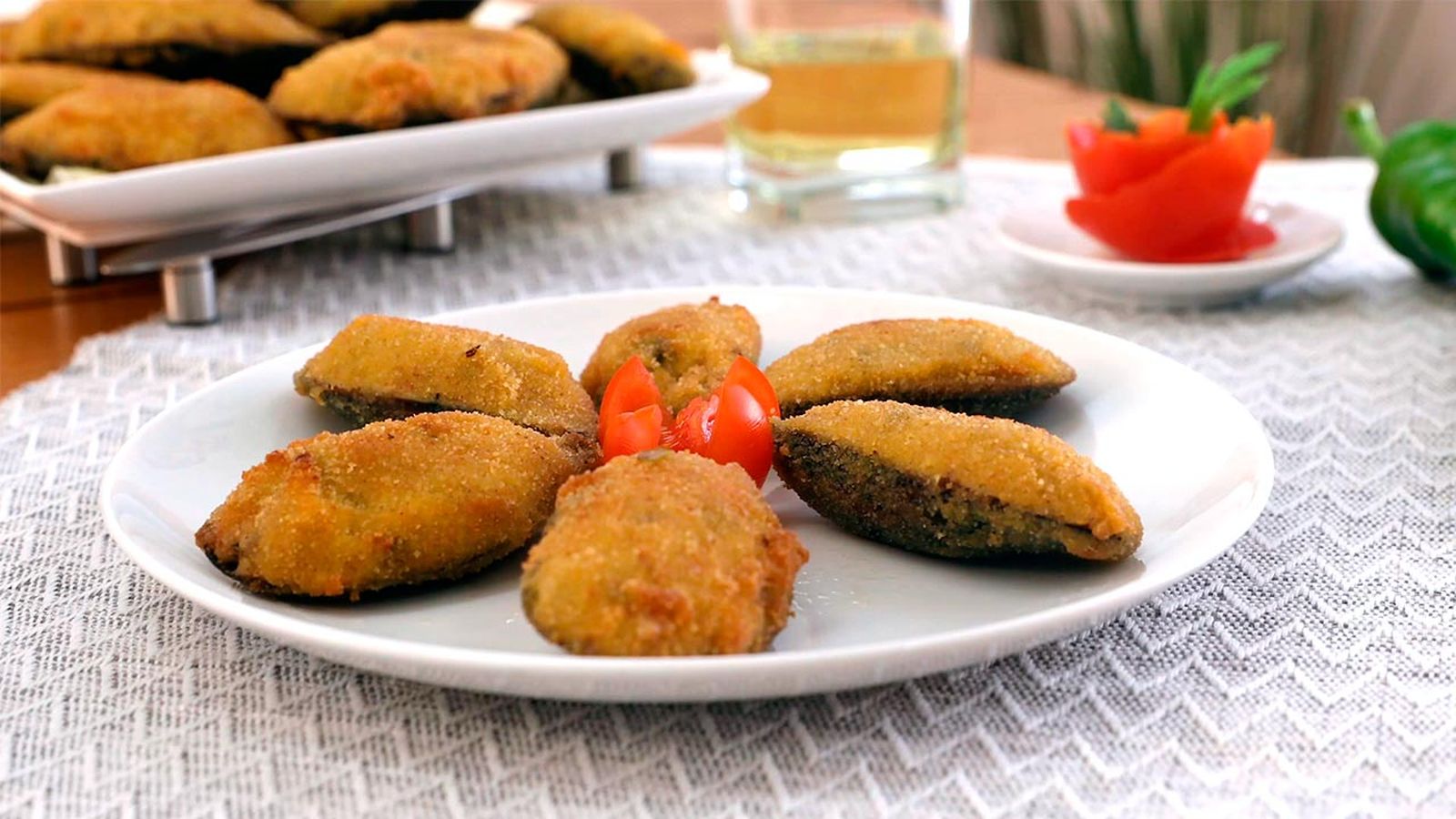 Receta de tigres o mejillones rellenos con bechamel