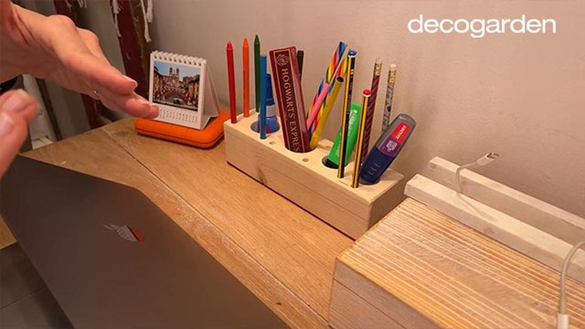 manualidades ordenar escritorio portalapices paso 9