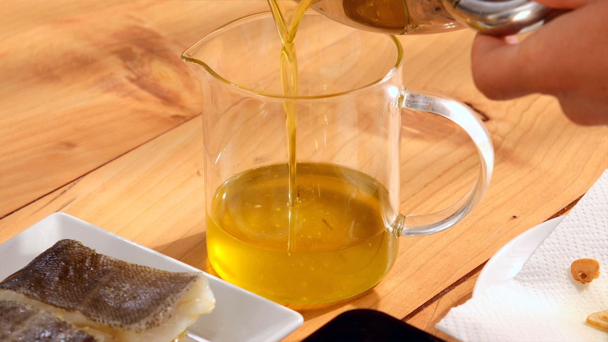 Bacalao al pil pil  Paso 4