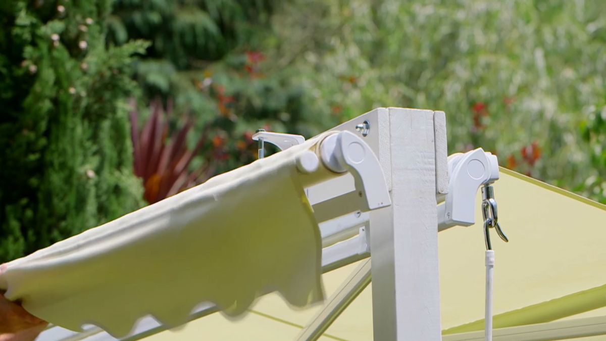 Hacer un soporte con toldos para una hamaca paso 11