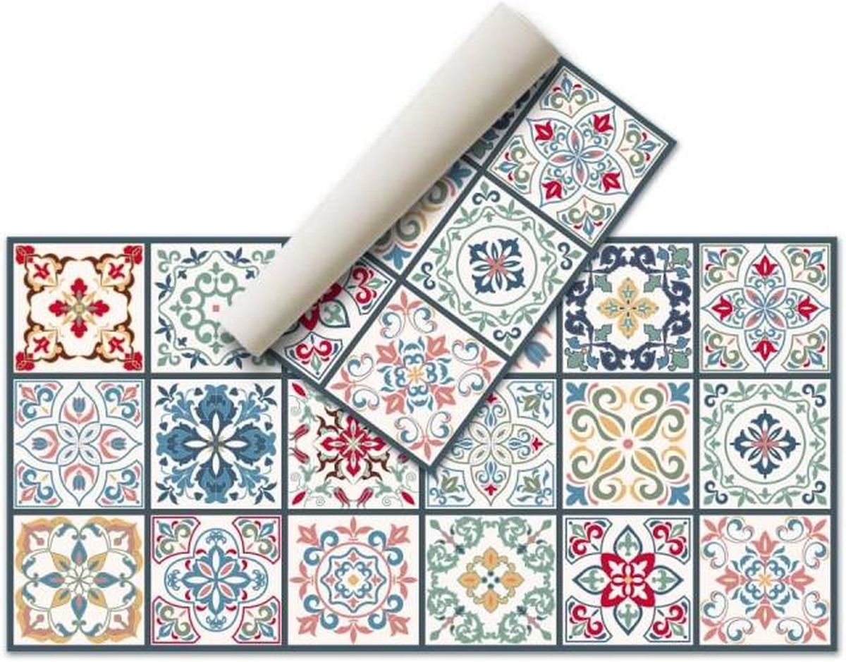 alfombra vinilica mosaicos amazon