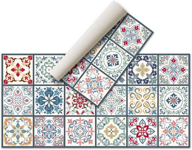 alfombra vinilica mosaicos amazon