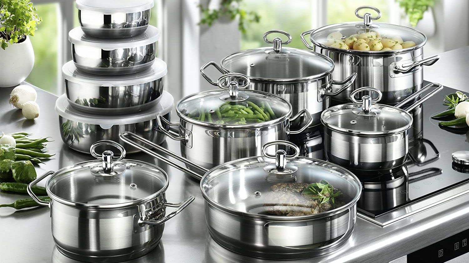 que utensilios de cocina son mejores segun el material cazuelas