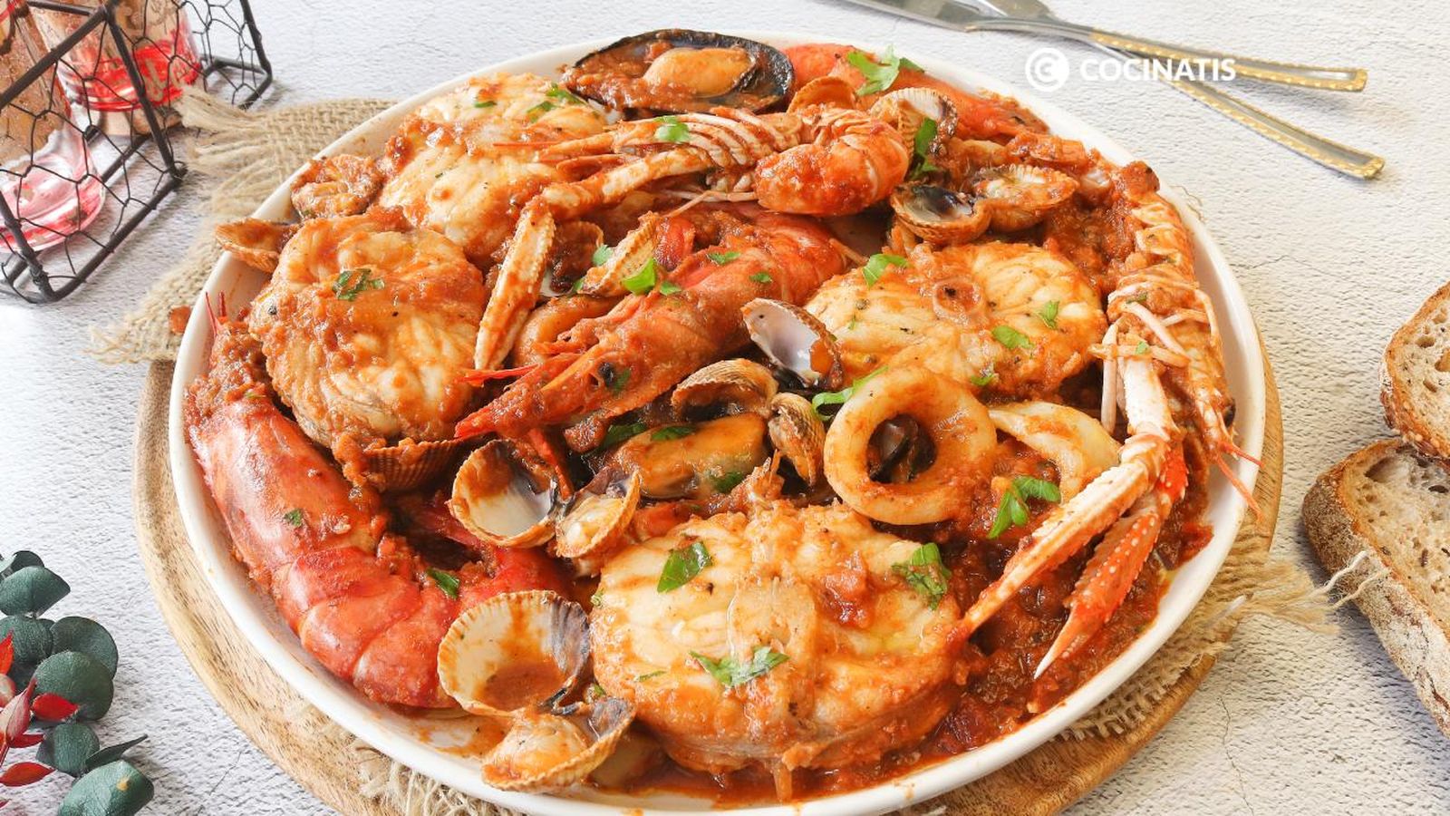 Zarzuela de pescado y marisco