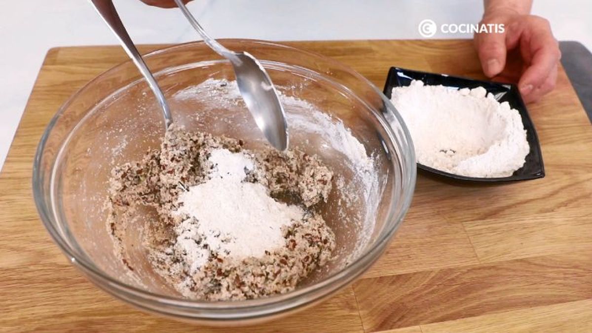 Preparamos la masa de los crackers