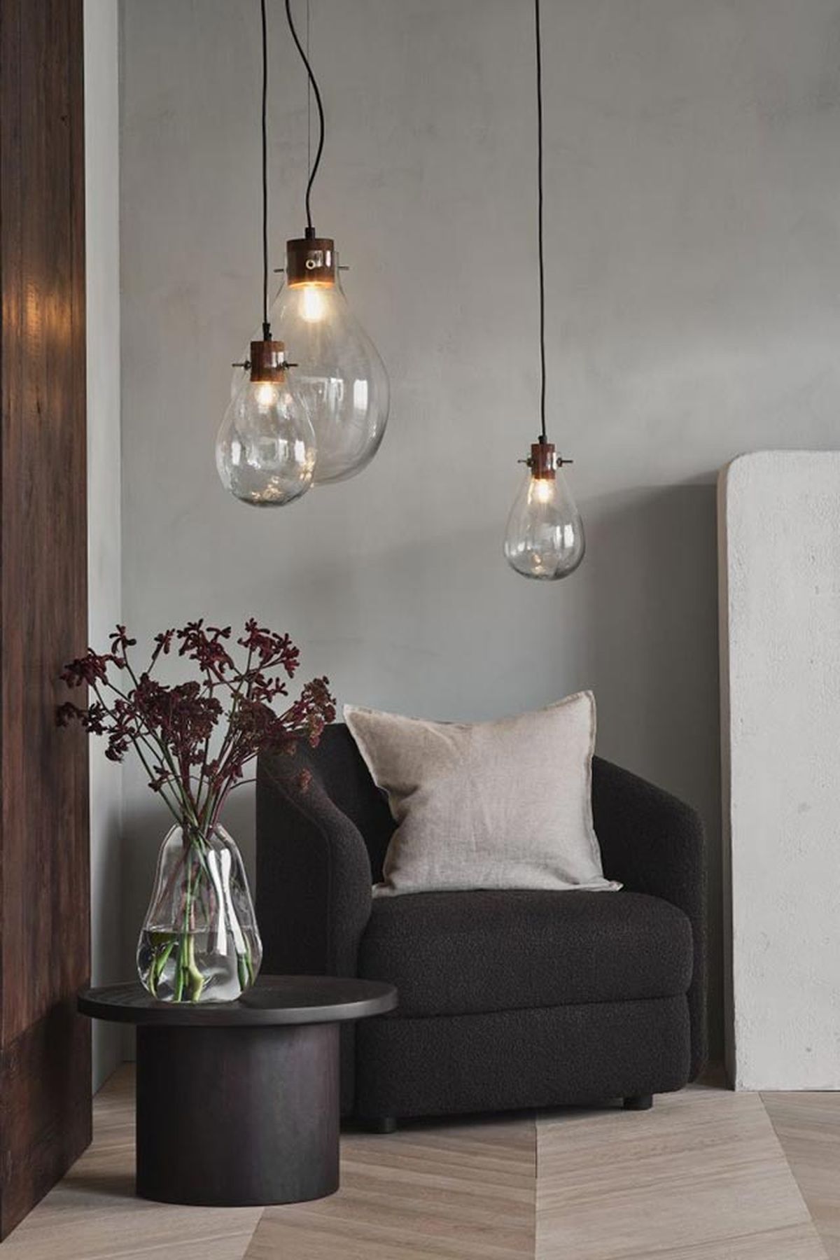 lampara techo vidrio h&m home