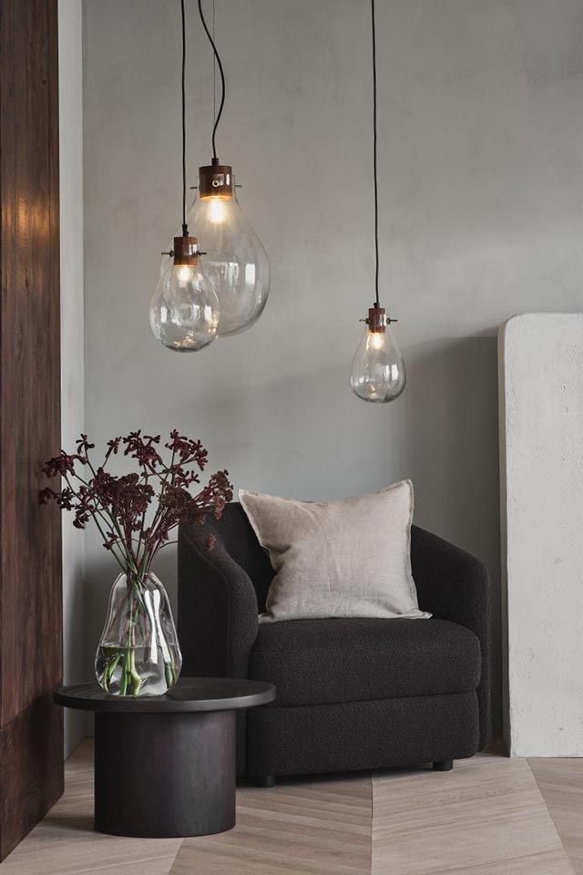 lampara techo vidrio h&m home
