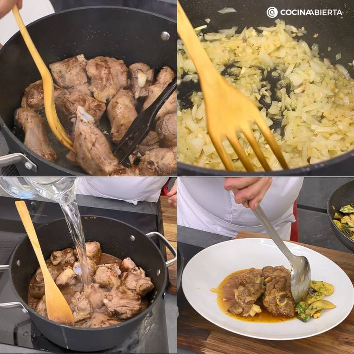 paletilla cordero guisada pasos