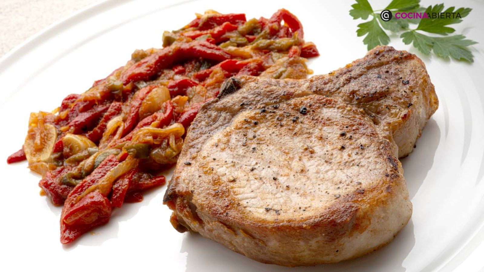 chuletas de cerdo a la riojana receta