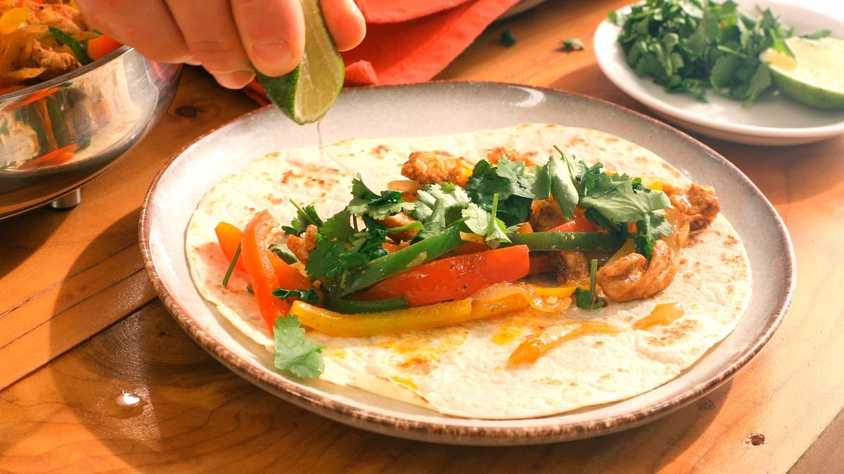 Fajitas mexicanas de pollo   Paso 6