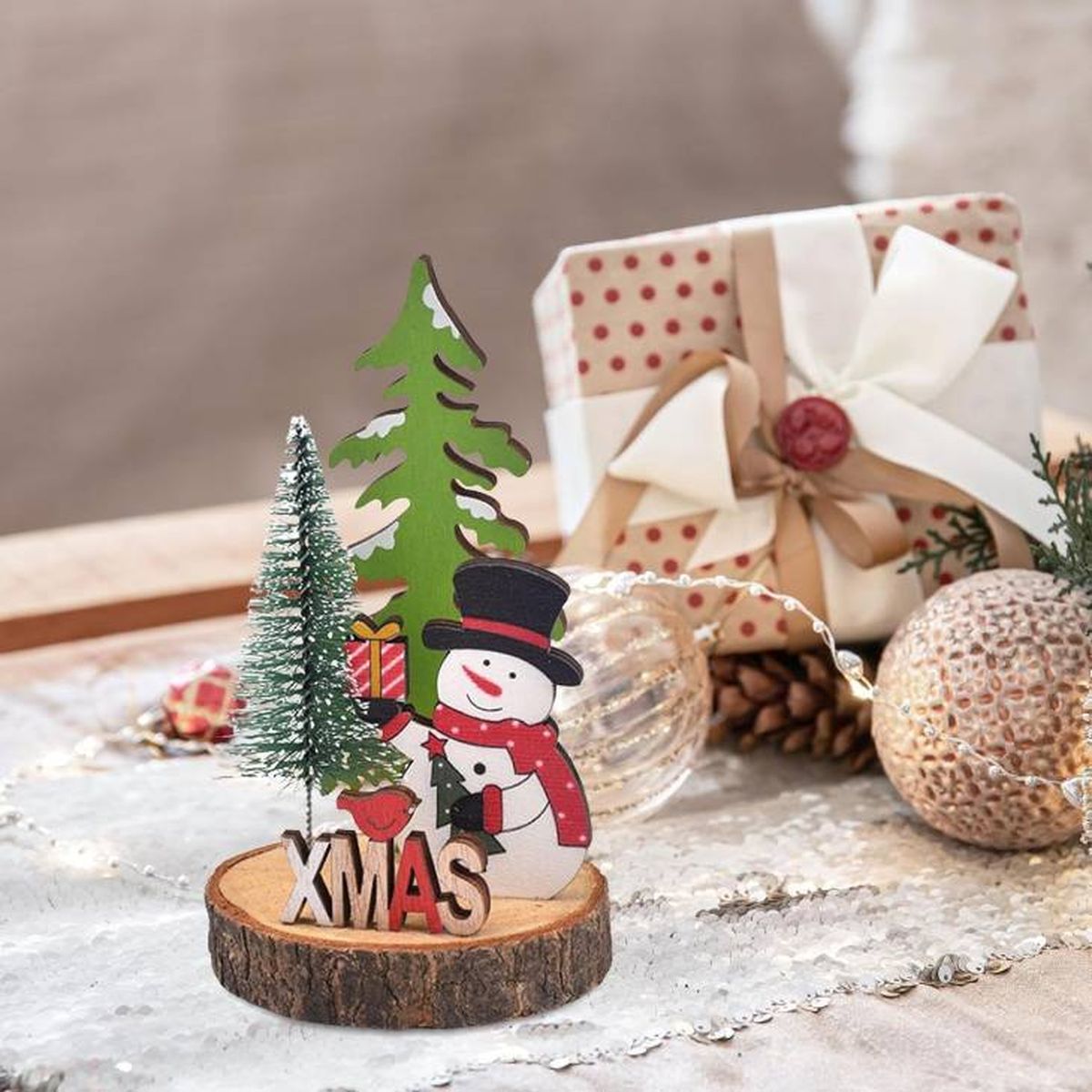 centro navidad madera