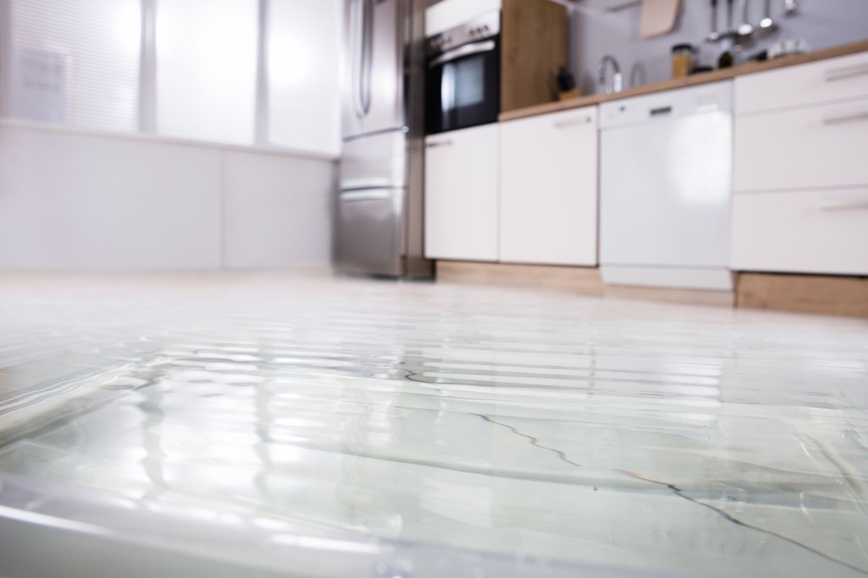 cocina inundada