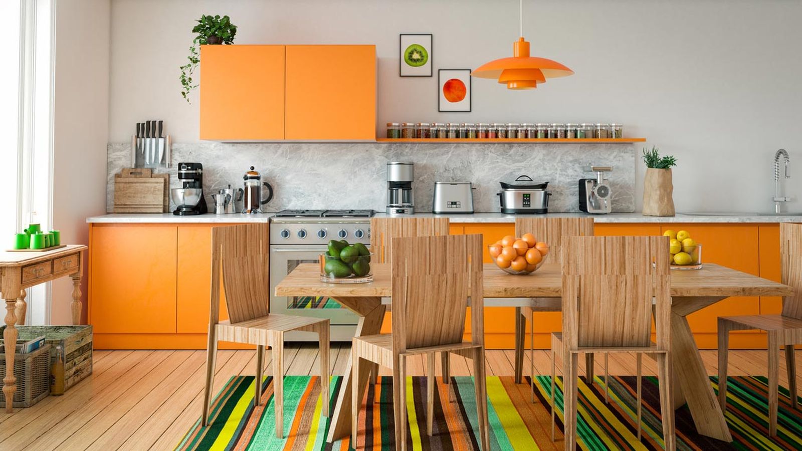 cocina colores llamativos