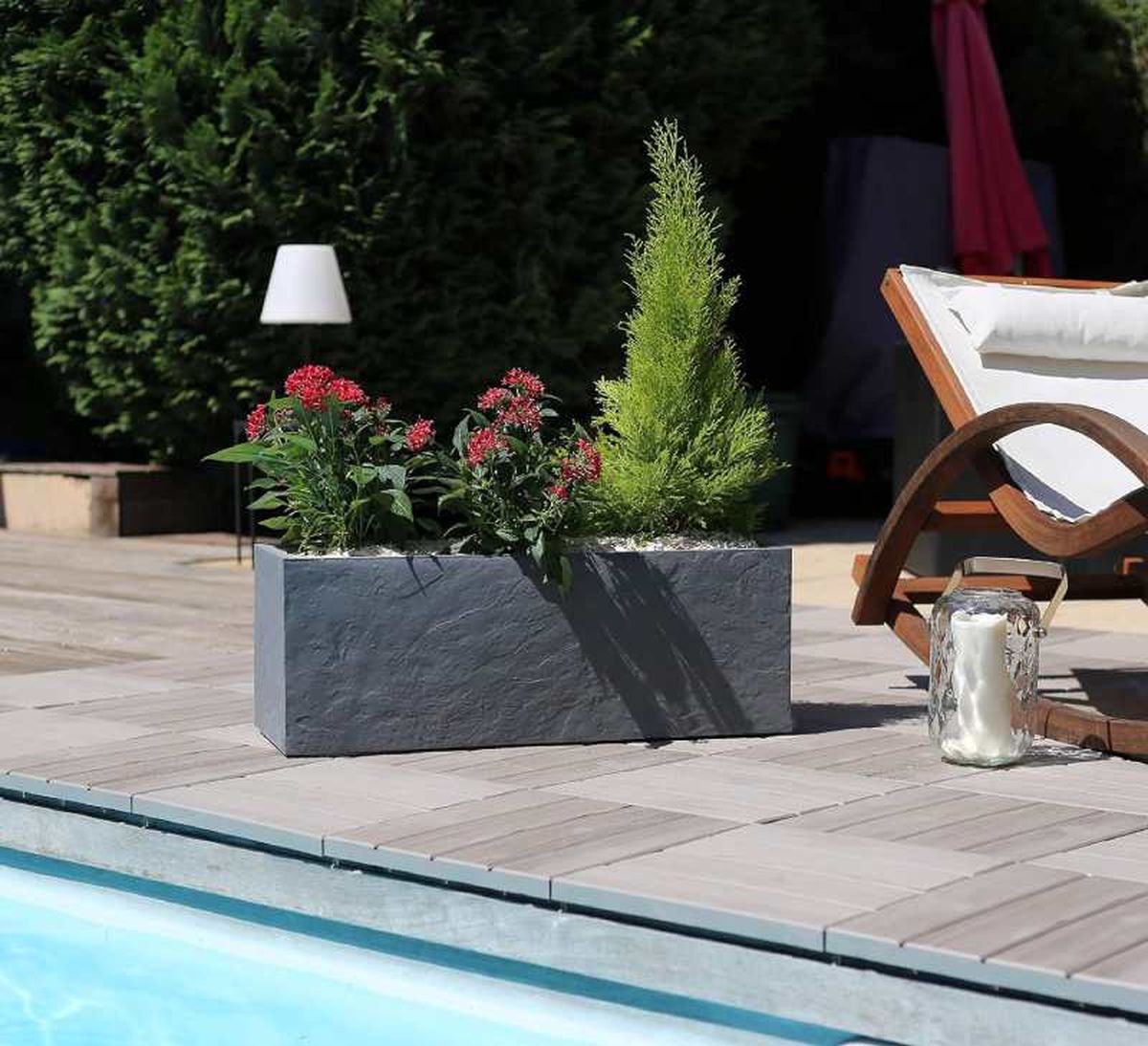 Jardinera grande de exterior
