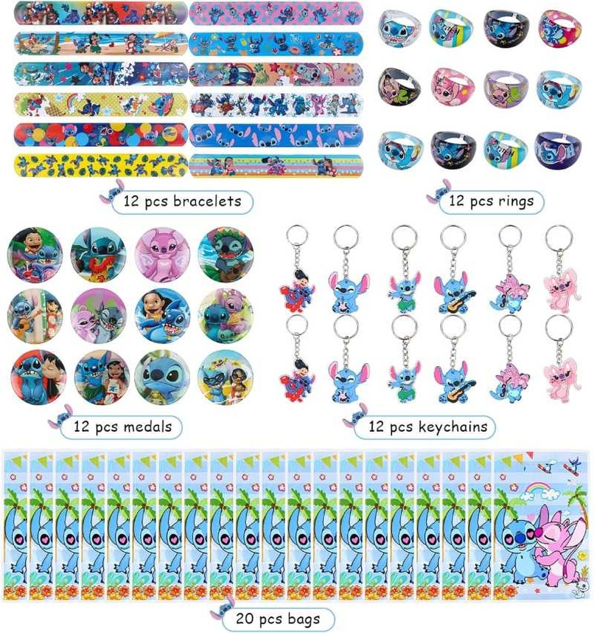 Bolsa con regalos de Lilo y Stitch.