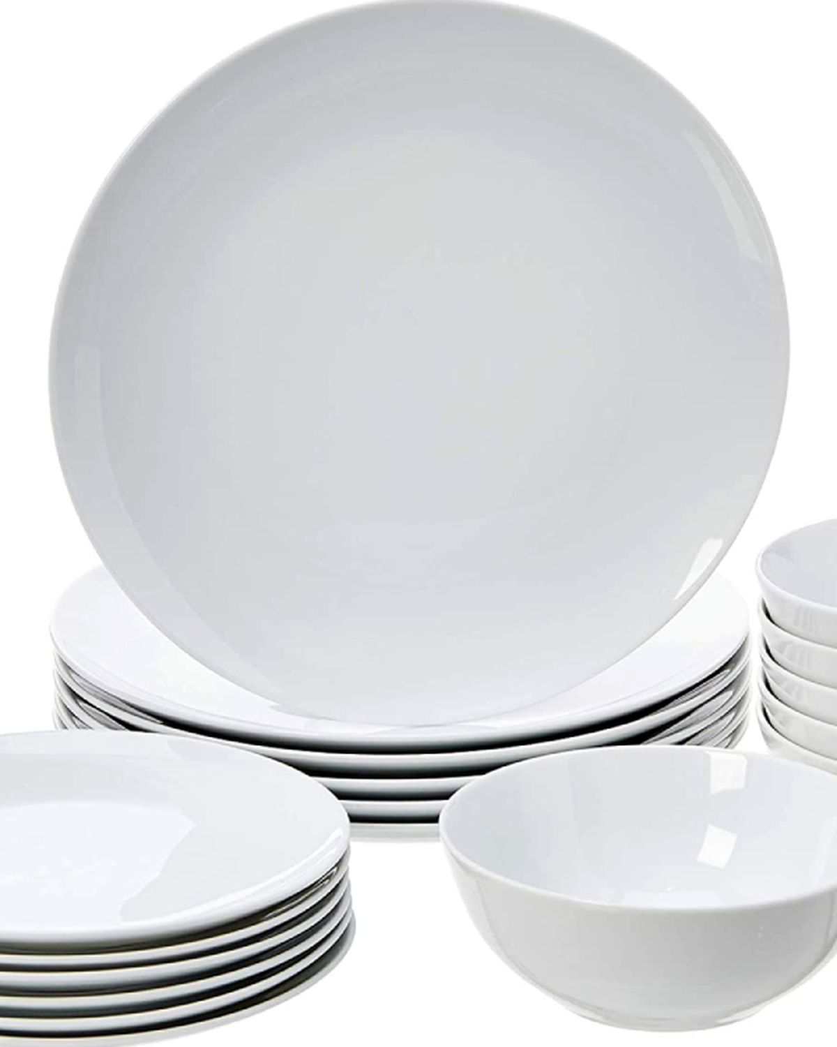 vajilla porcelana blanca