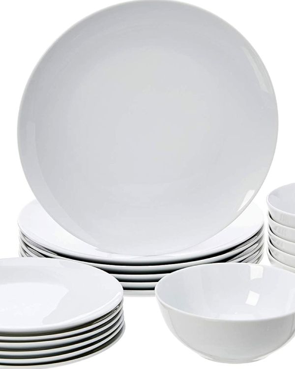 vajilla porcelana blanca