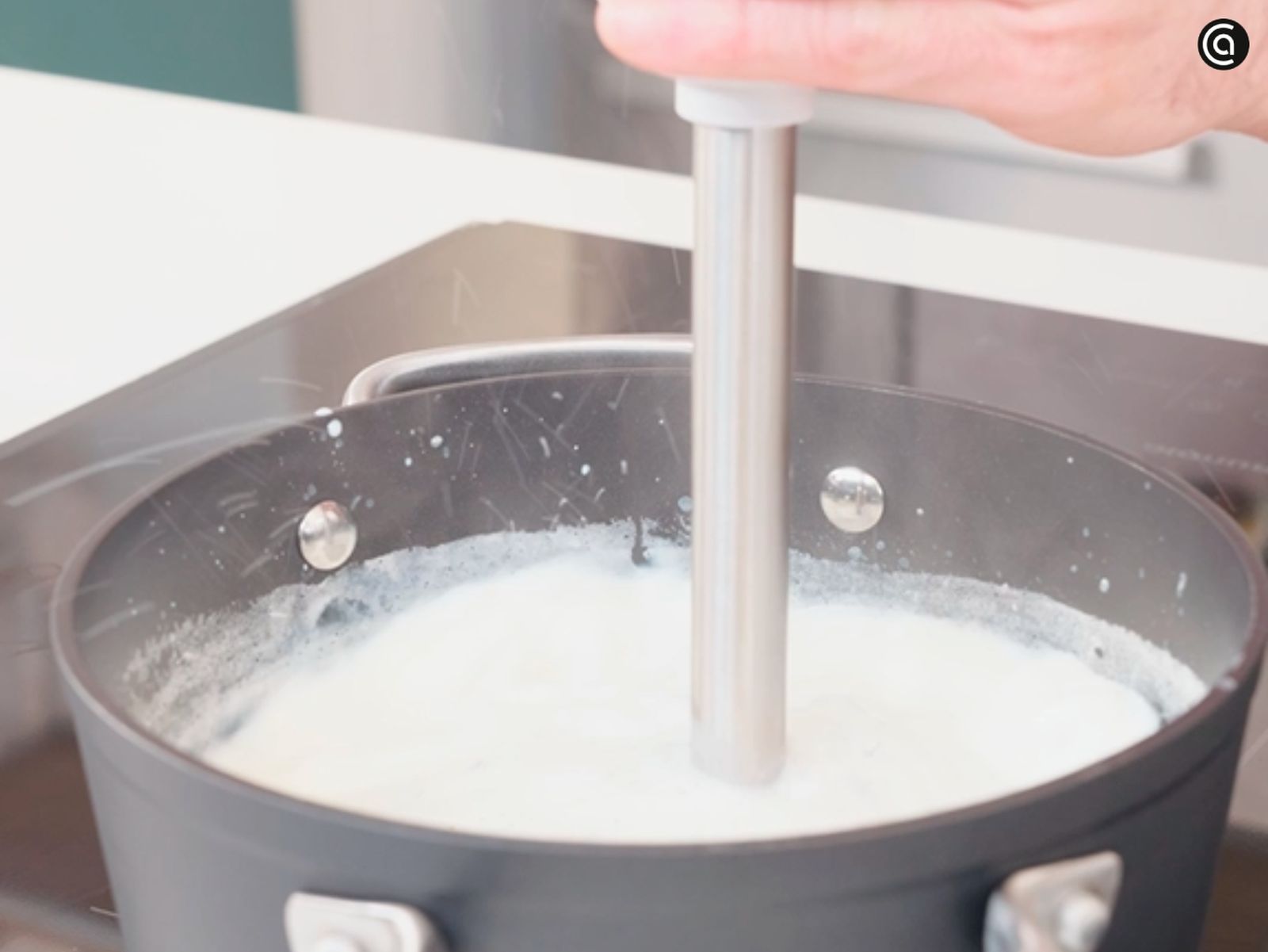 Leche frita con harina de maíz - paso 2