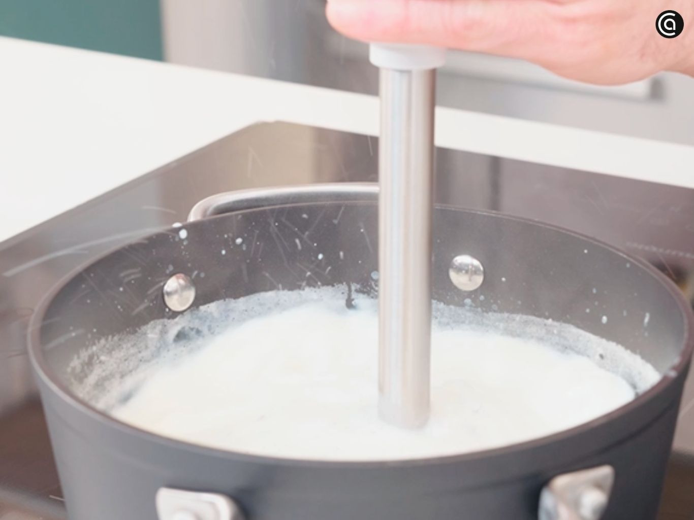 Leche frita con harina de maíz - paso 2