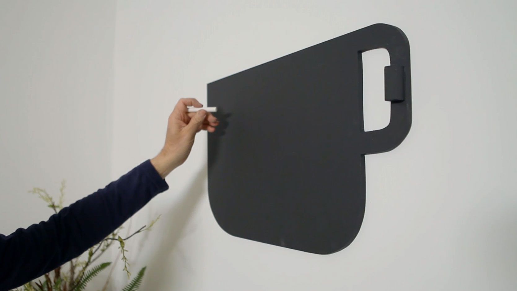 Cómo hacer una pizarra de pared con forma de taza