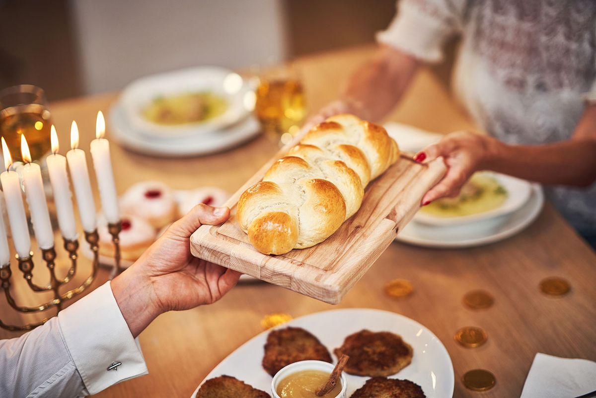 Challah bread jala pan trenzado judio cena