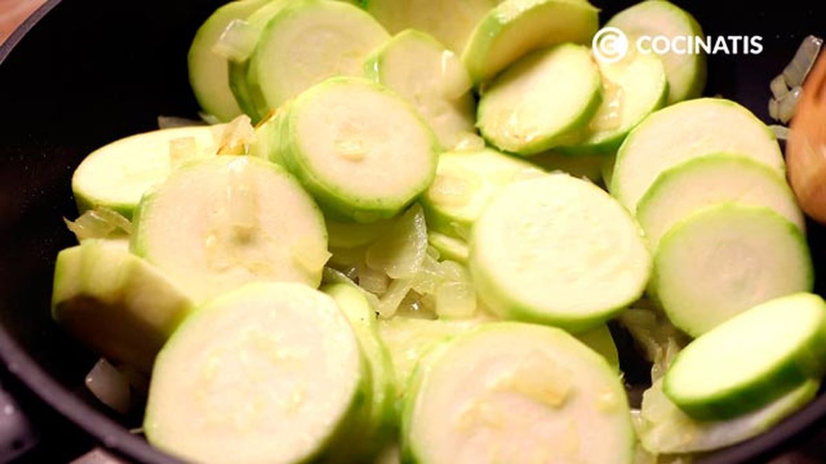 Receta de risotto de calabacín y champiñones  paso 2