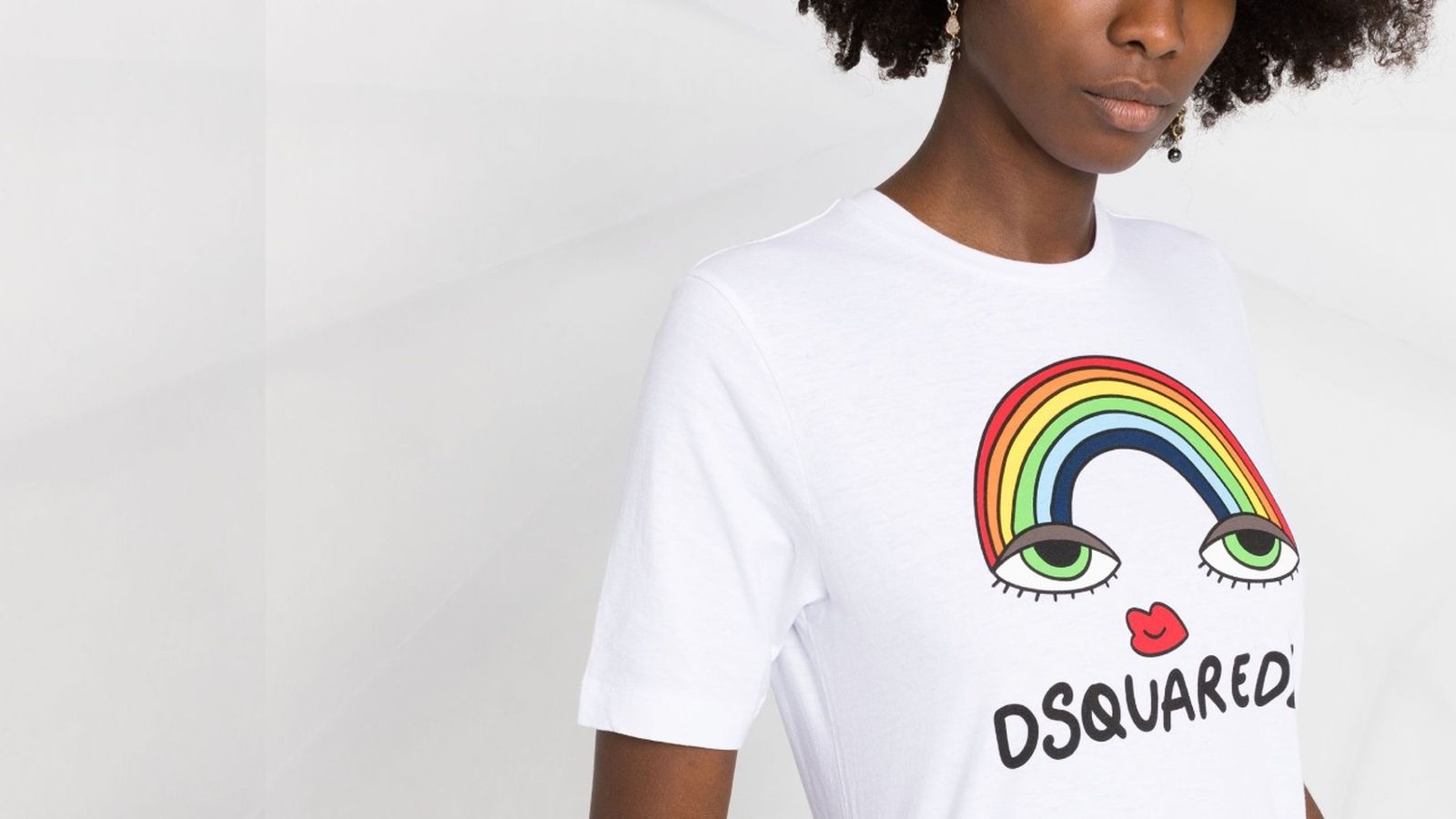 Camiseta de Dsquared2 con arcoíris