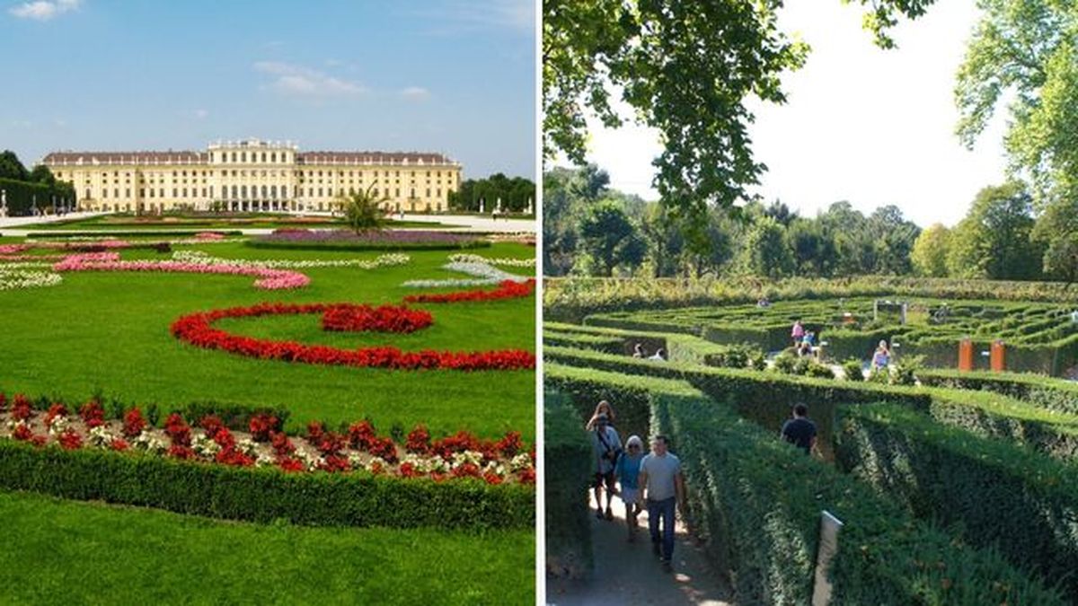 Jardines del Palacio de Schönbrunn.