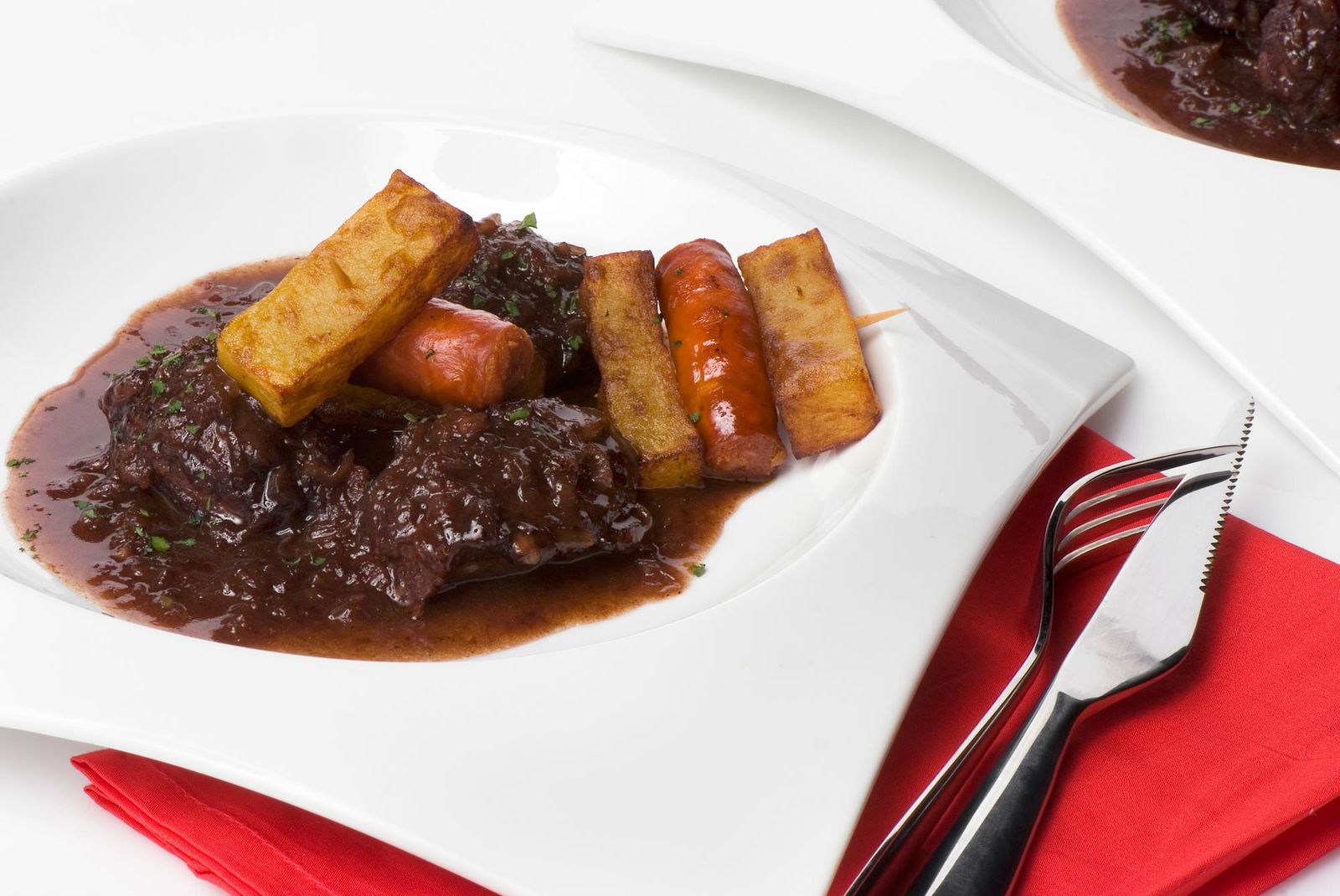 CARRILLERAS CON SALSA DE FRESA xl