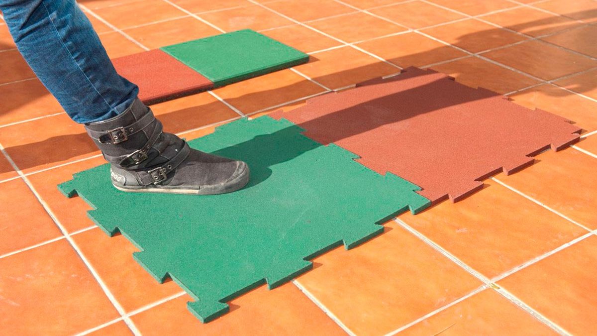 Instalar suelo de caucho paso 2