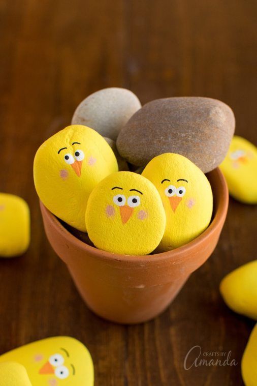 piedras pintadas pollitos pinterest kim & ink