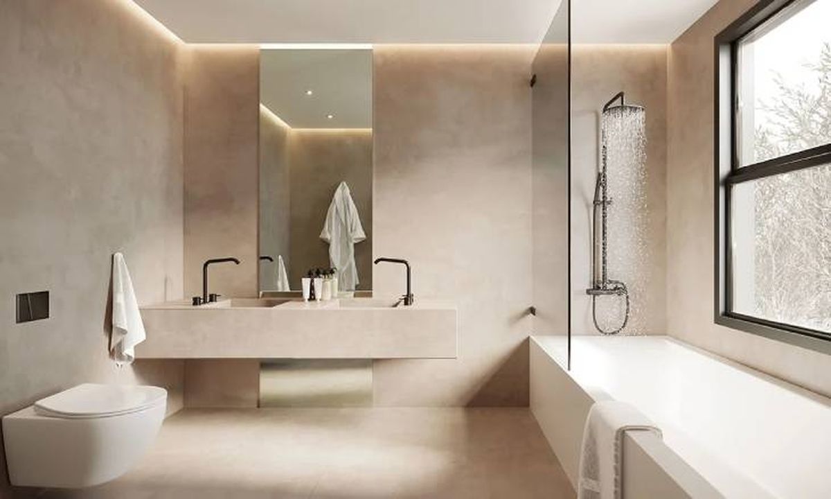 Microcemento en el baño 2