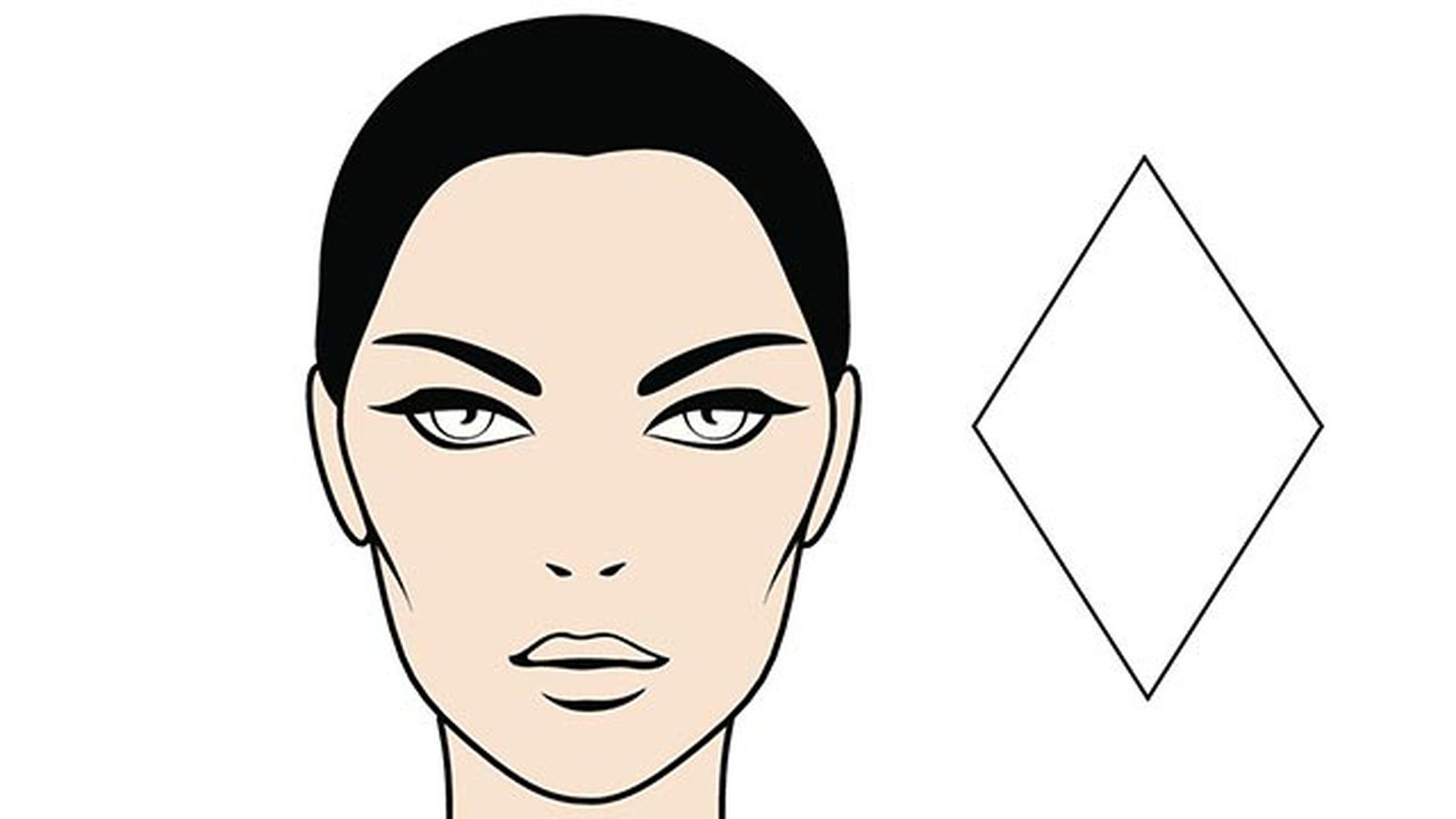 sabes cual es tu forma de rostro diamante