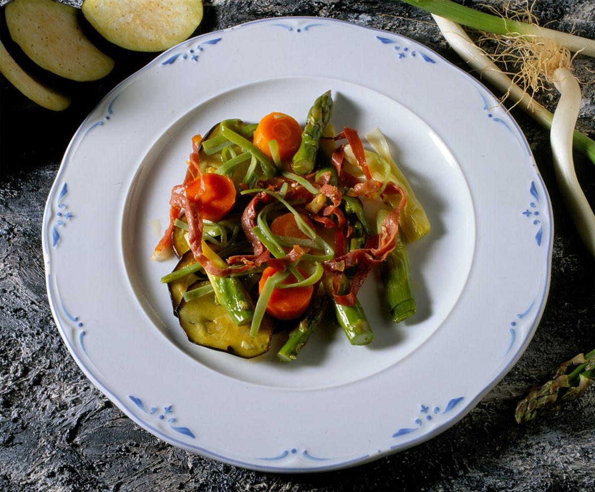 Ensalada templada de verduras