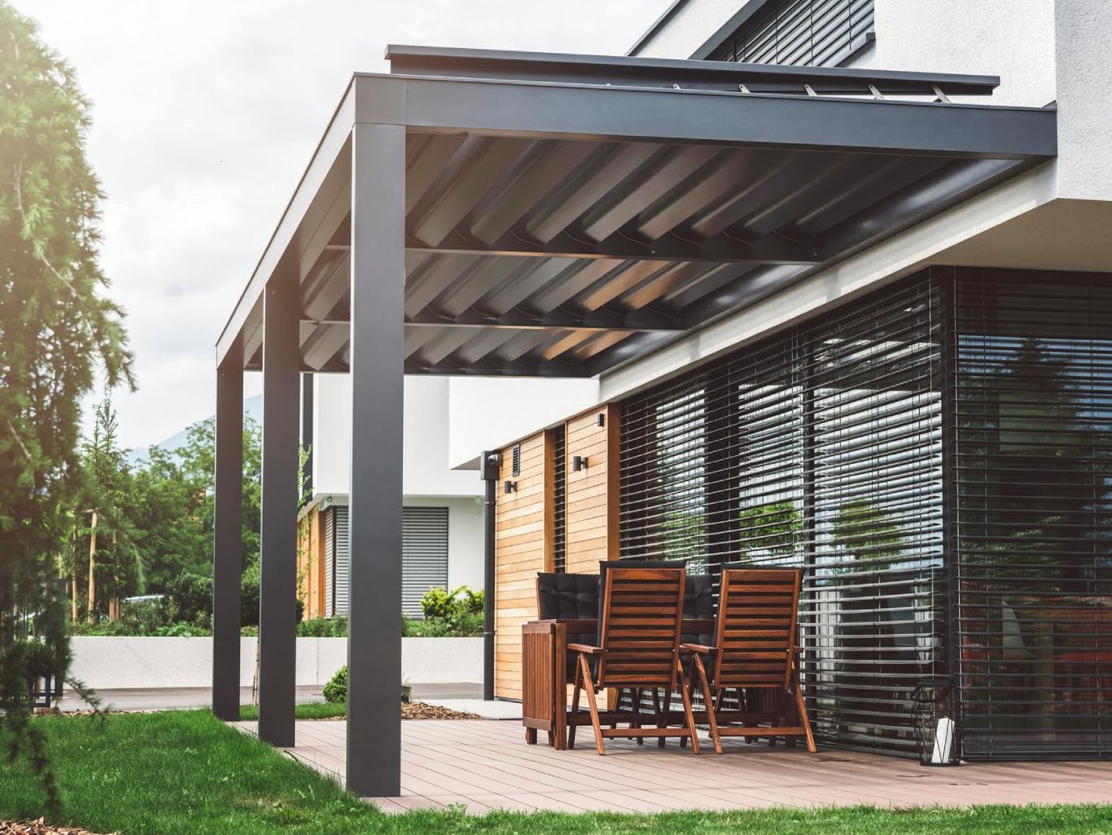 Pérgola de aluminio