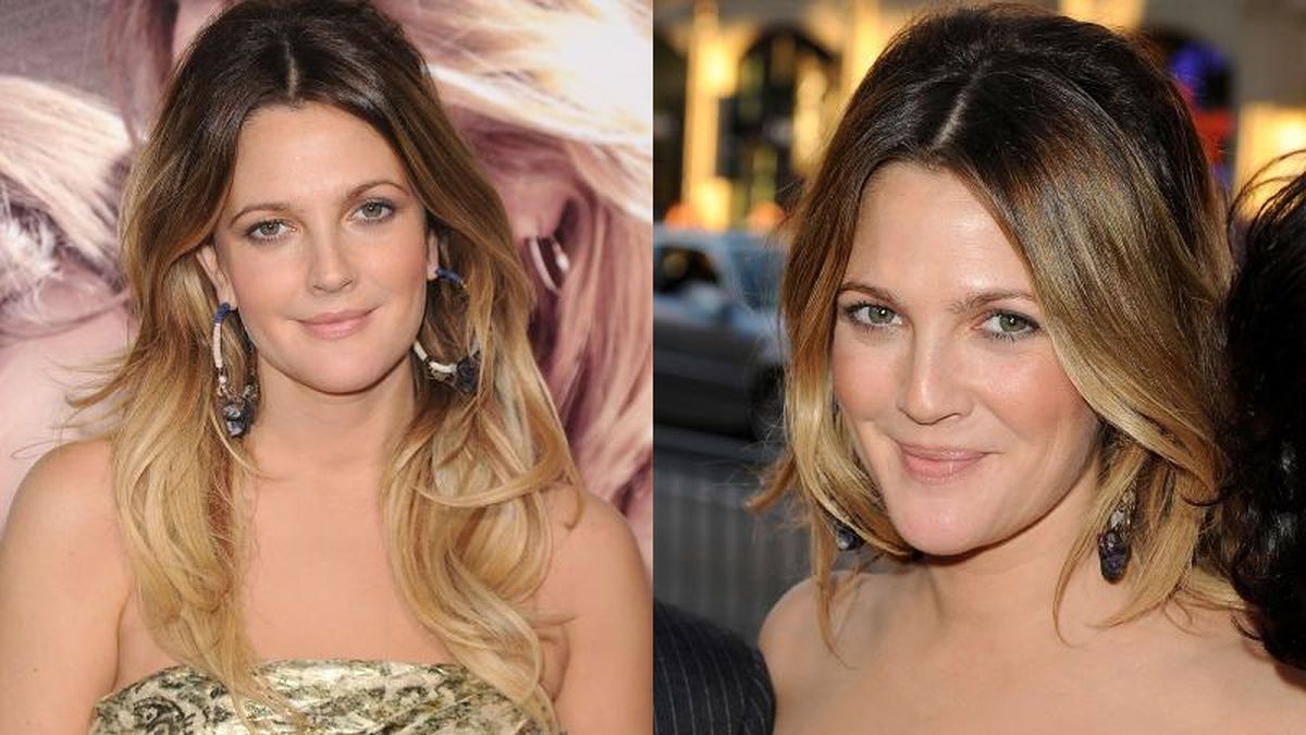 La actriz Drew Barrymore con mechas californianas rubias / Fotos: Pinterest