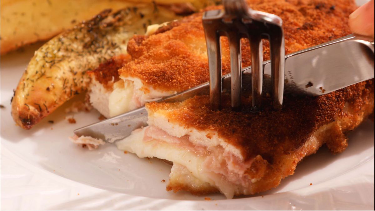 San Jacobos de pavo, jamón y queso   Paso 4