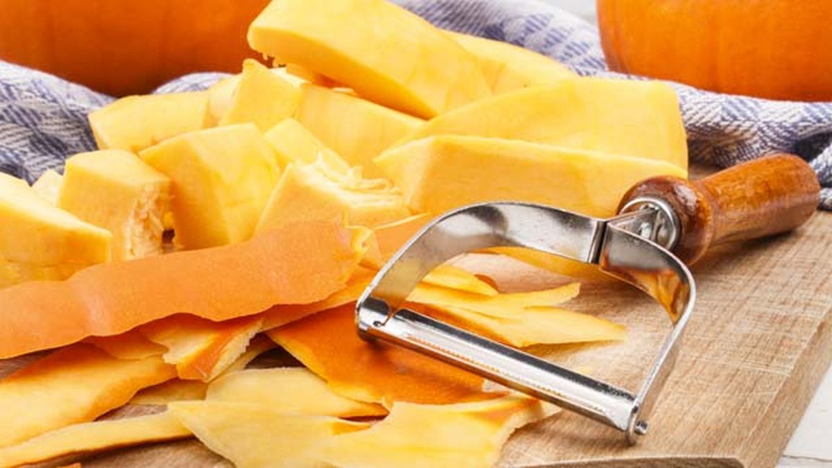 como pelar calabaza pelador