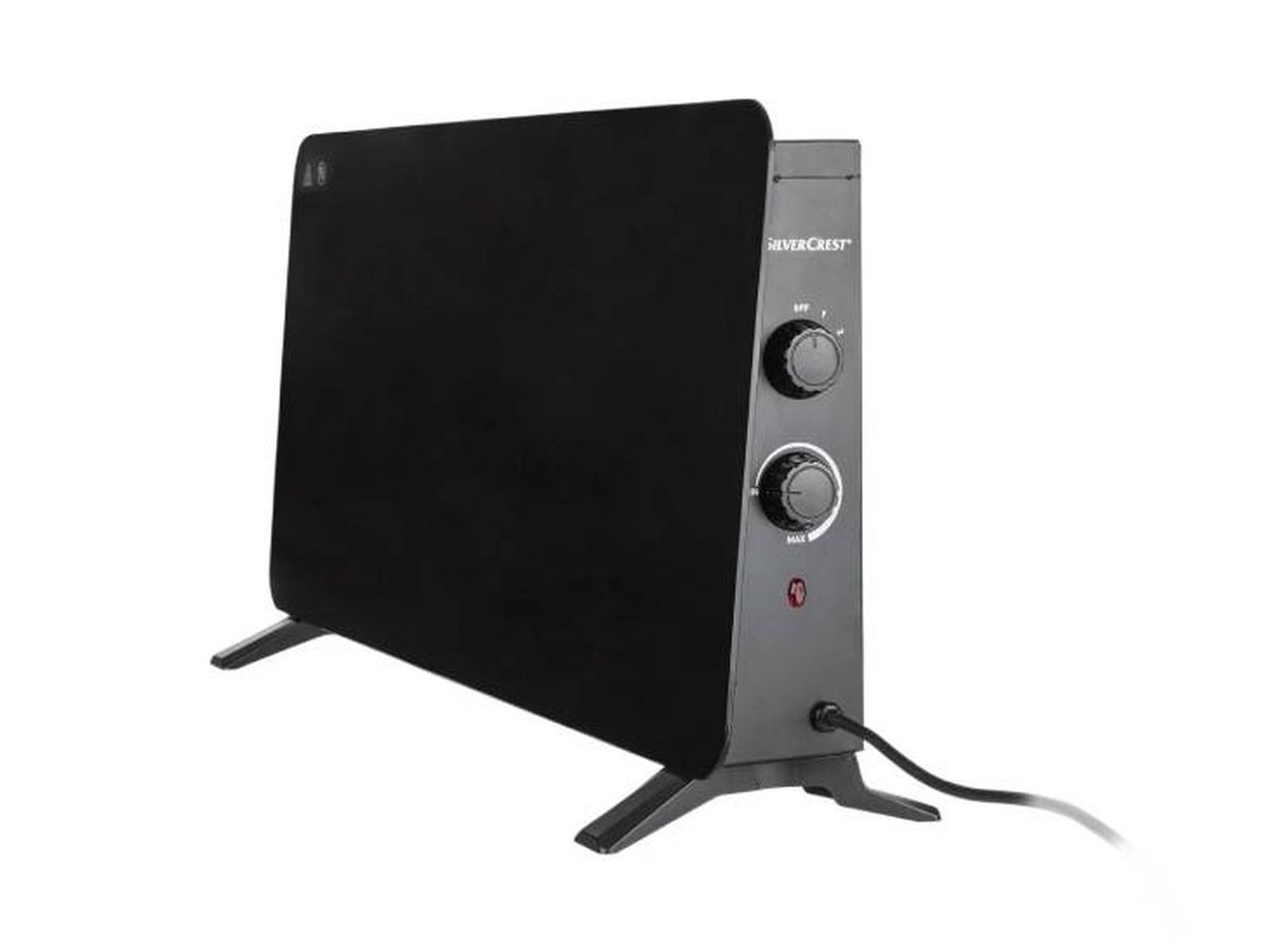 calefactor vidrio negro lidl