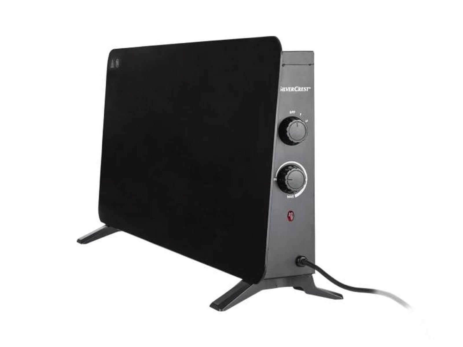 calefactor vidrio negro lidl