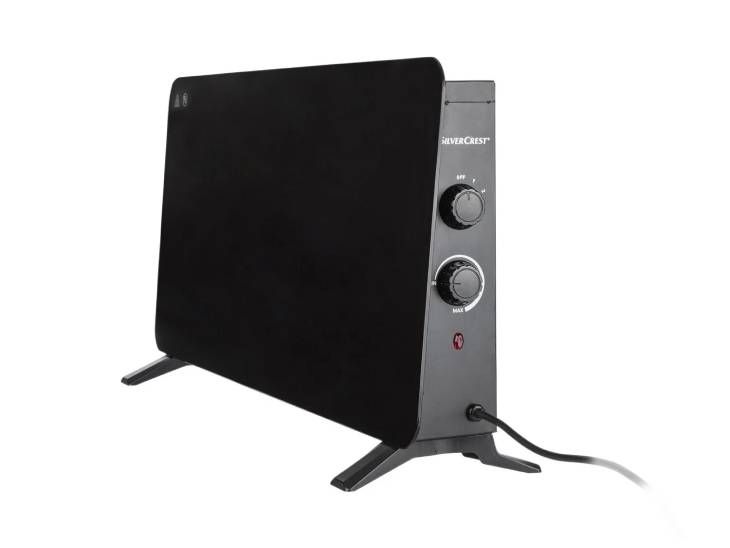 calefactor vidrio negro lidl