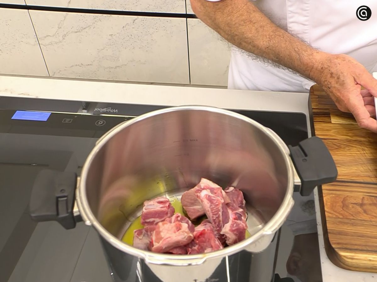 lentejas Lentejas con costilla de cerdo y espinacas - paso 1