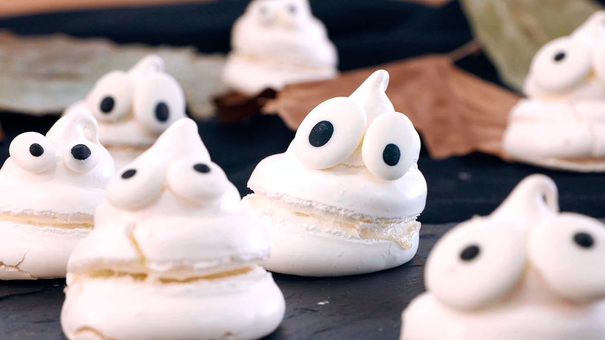 Receta de fantasmas de merengue para Halloween  paso 6