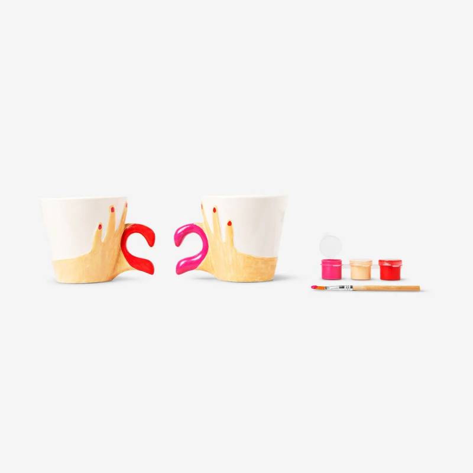 Tazas de la amistad para pintar de Tiger.