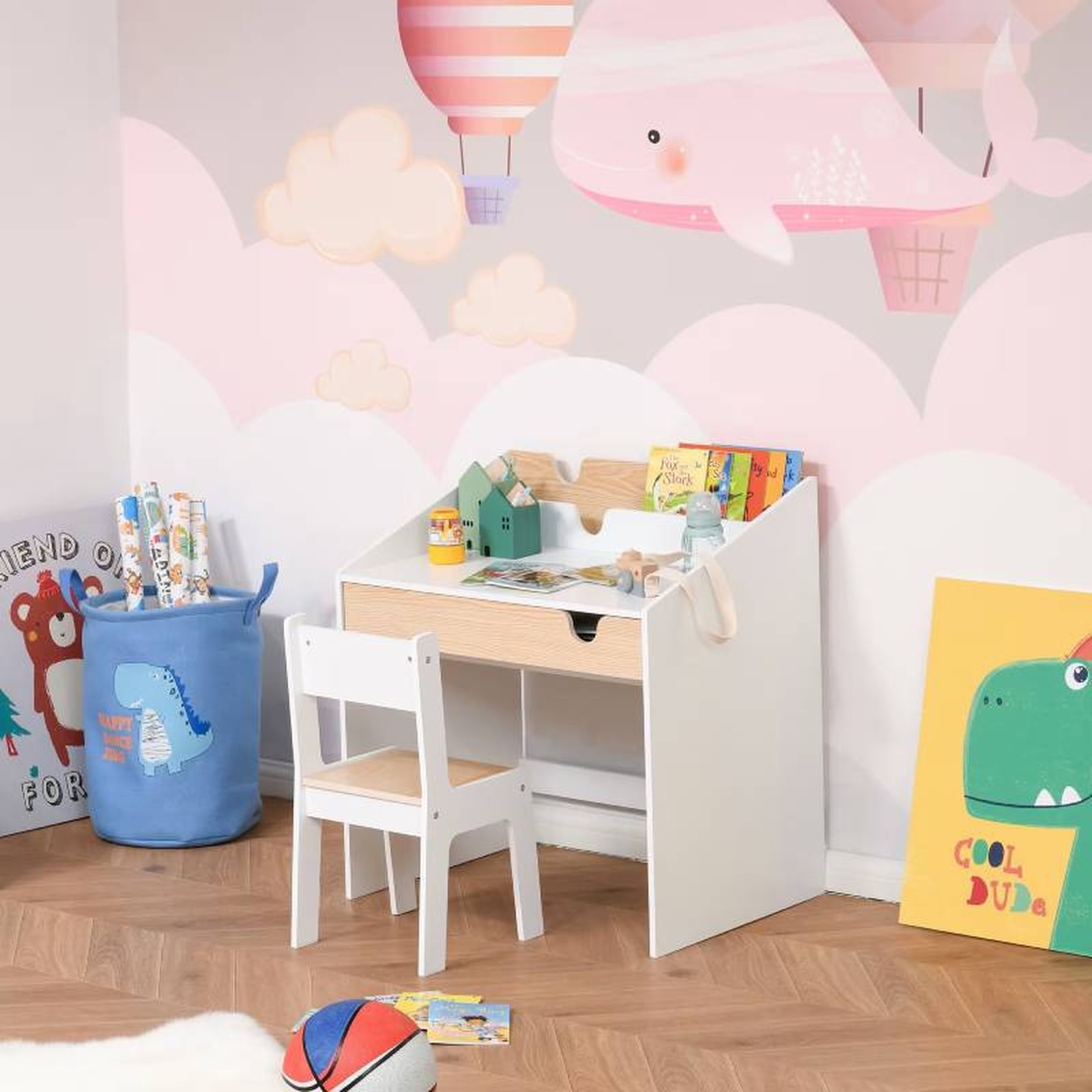 Escritorio infantil de Homcom.